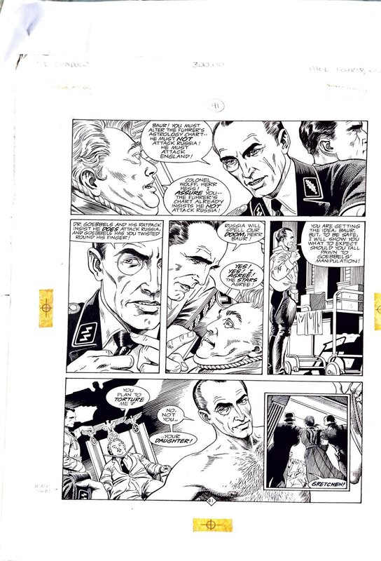 Mike Kaluta, Shadow Hitlers Astrologer - Planche originale