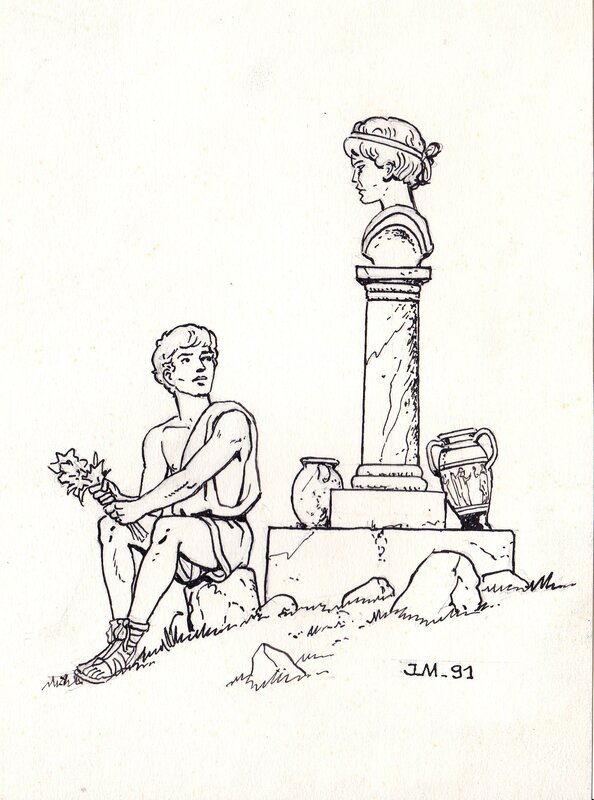 Jacques Martin, Alix - L'Enfant grec - Original Illustration
