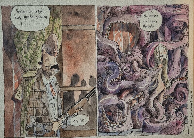 Untitled by Tony Sandoval - Original art