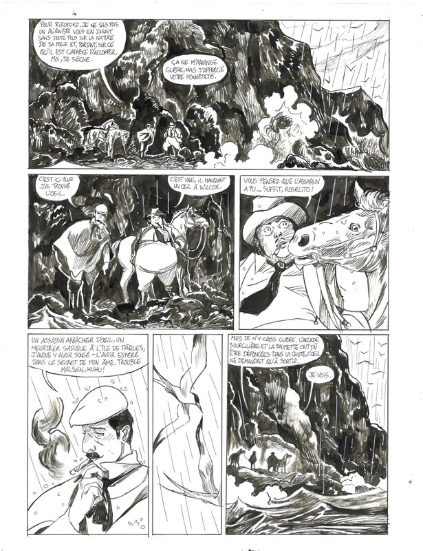 En vente - Thomas Gilbert - Caballero Bueno p. 37 - Planche originale