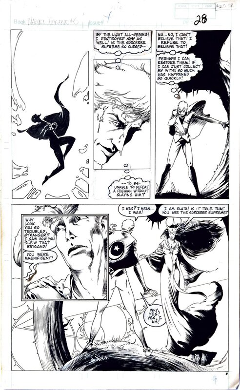 Charles Vess, Marvel Fanfare (Vol. 1) No. 6 Pg. 28 - Planche originale