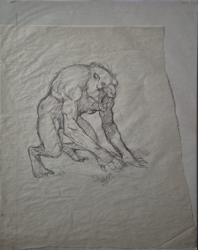 Werwulf Prelim by Berni Wrightson - Original art