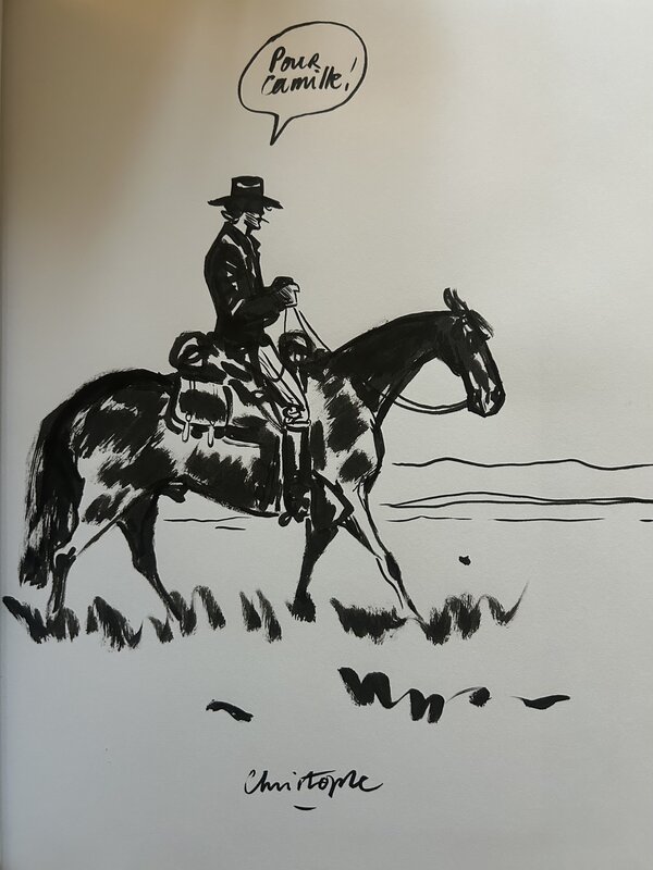 Christophe Blain, Dedicace de Blueberry sur TT - Dédicace