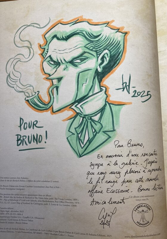 Sherlock by Benoît Dahan, Cyril Lieron - Sketch