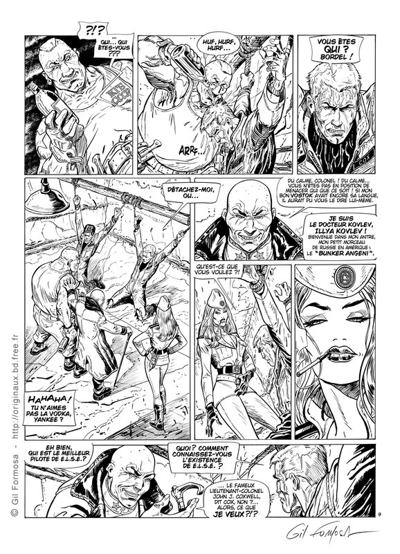 Sergent-Major BOWEN by Gil Formosa - Comic Strip