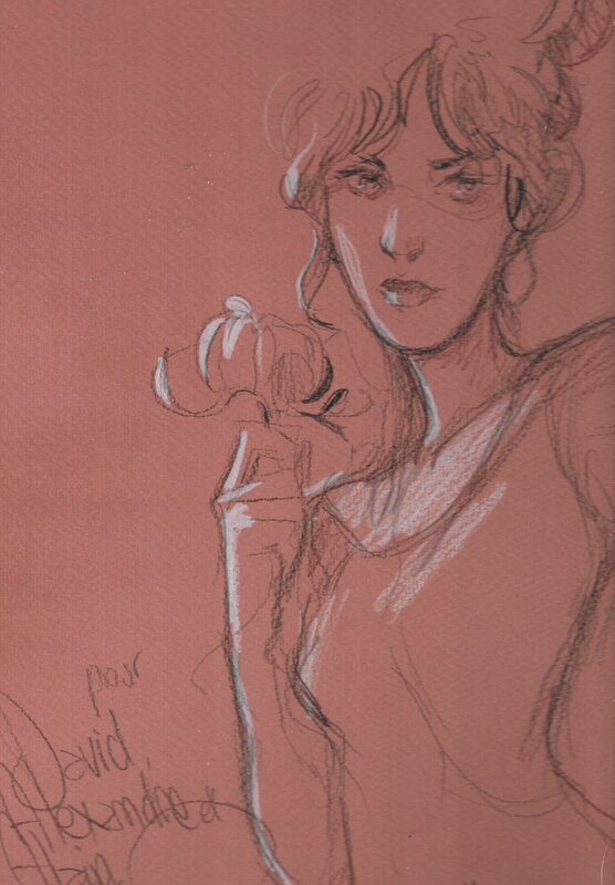 Yannick Corboz, Dédicace sur l'album le Voleur d'amour - Sketch