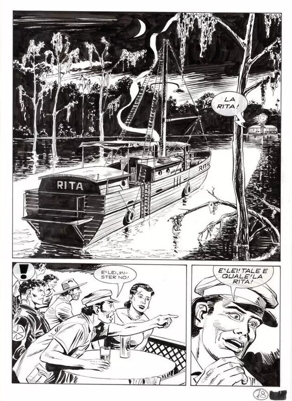 Stefano & Domeni Di Vitto, Mister No n°378 - Black lagoon p.78 (Bonelli) - Comic Strip