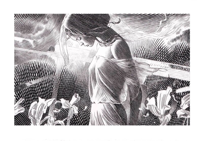 For sale - Le vent by Andréi Arinouchkine - Original Illustration