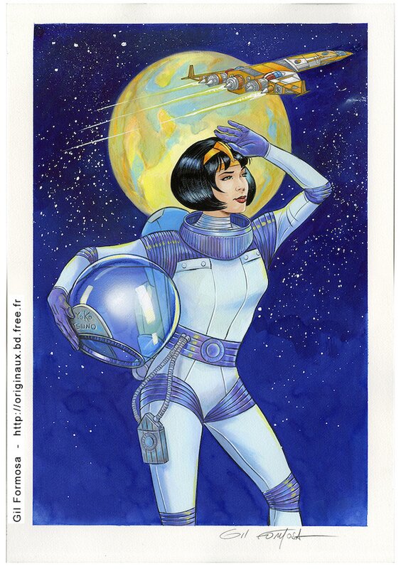Yoko TSUNO par Gil Formosa - Illustration originale