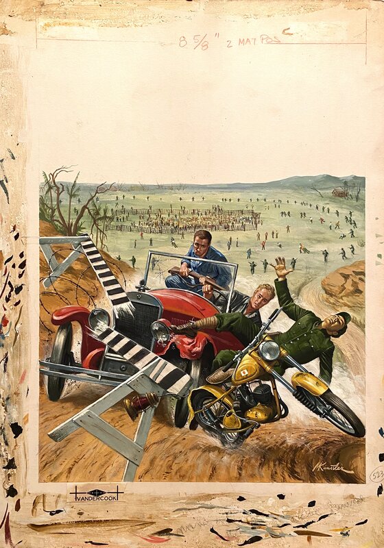 En vente - Mort Kunstler, Male Magazine - couverture - Couverture originale