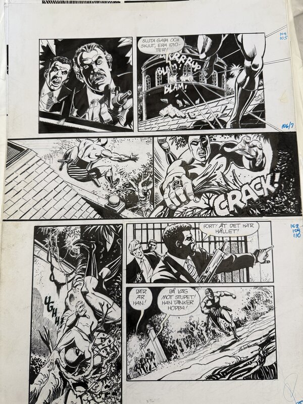 César Spadari, The Secret Singh Leader frame 108 - Planche originale