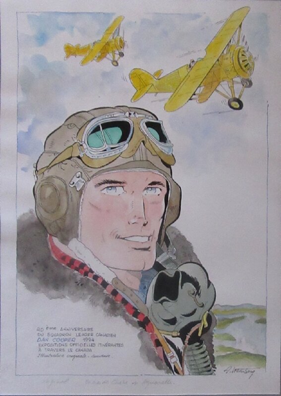 En vente - Dan Cooper par Albert Weinberg - Illustration originale