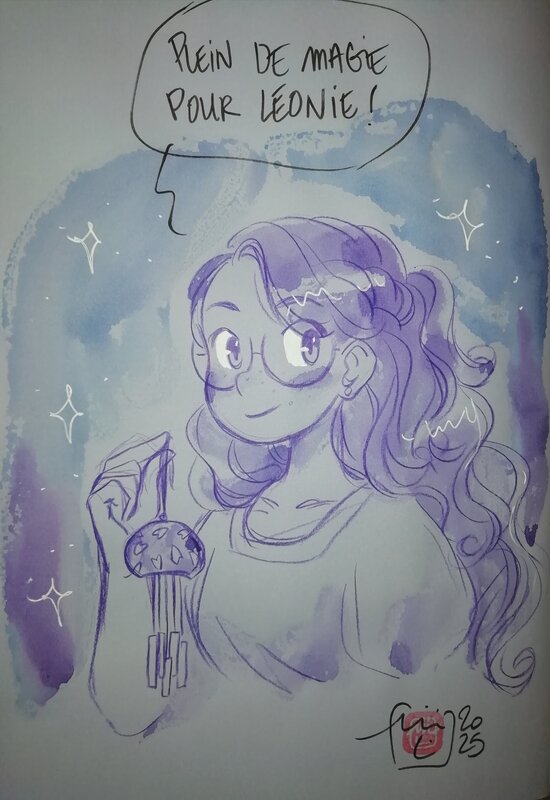 MINI LUDVIN, Dédicace tome 2 Le grimoire d'Elfie - Sketch