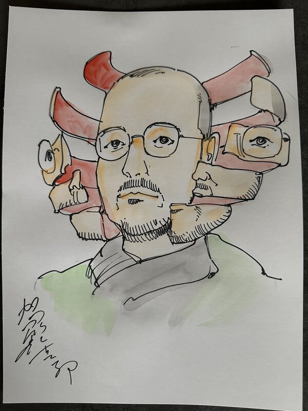 Portrait par Shintaro Kago - Illustration originale