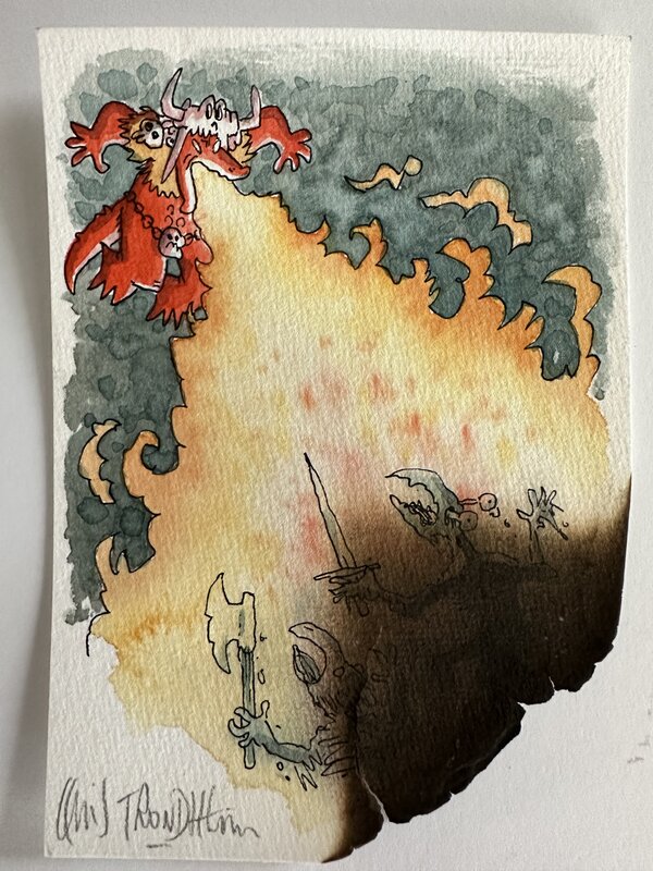 Donjon by Lewis Trondheim - Original Illustration