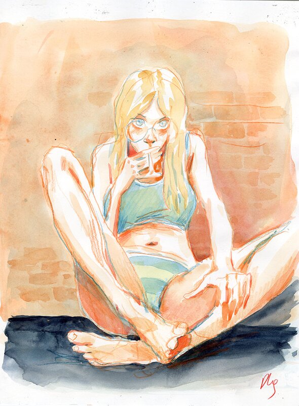 For sale - Pierre-Henry Gomont, La fuite du cerveau – illustration 42 - Original Illustration