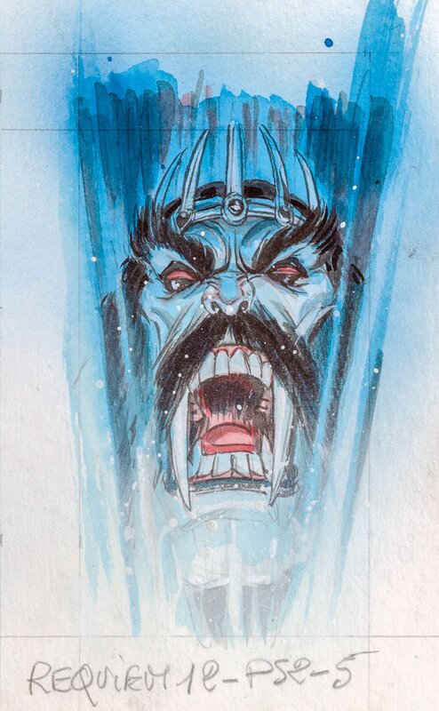 For sale - Olivier Ledroit, Requiem tome 12 – Case originale 5 de la planche 52 - Original Illustration