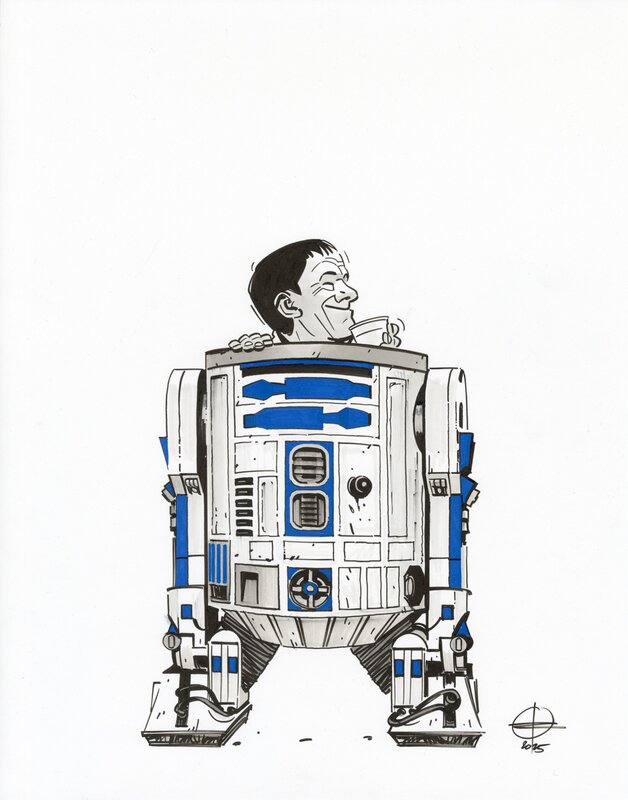 For sale - Renaud Roche, Les Guerres de Lucas – Dessin original – R01 - Original Illustration