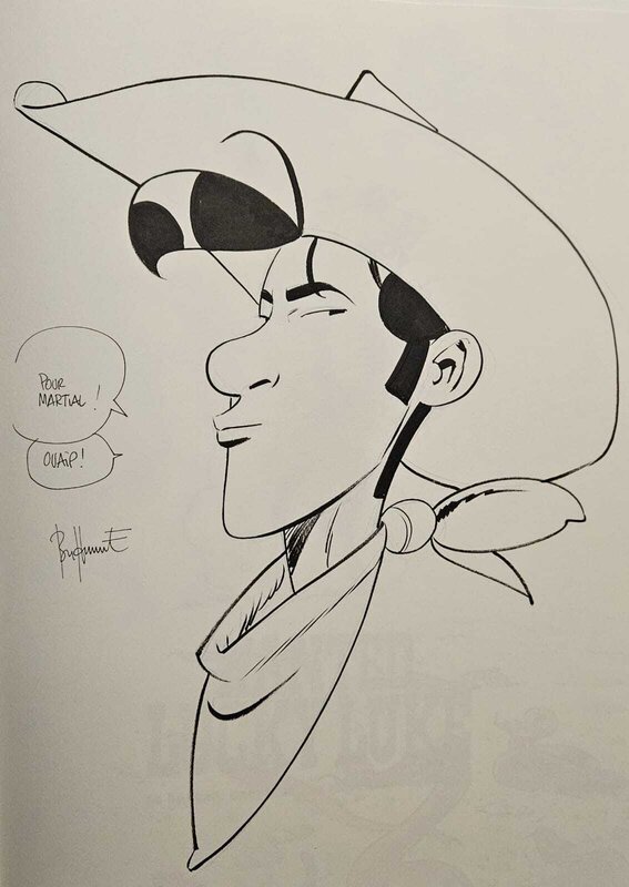 Wanted Lucky Luke par Matthieu Bonhomme - Dédicace