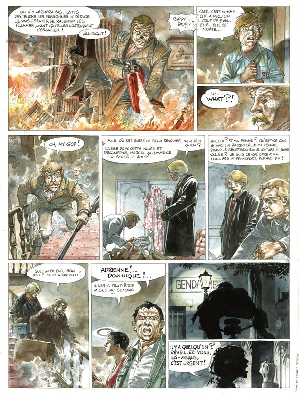 For sale - Hermann : Lune de guerre planche 49 - Comic Strip