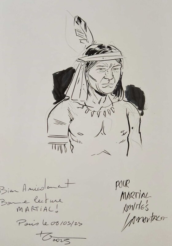 Jacques Lamontagne, Wild West T5 Tirage Bulle - Sketch