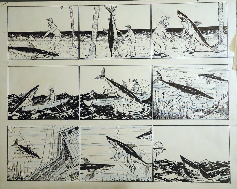 Le Requin par unknown - Planche originale