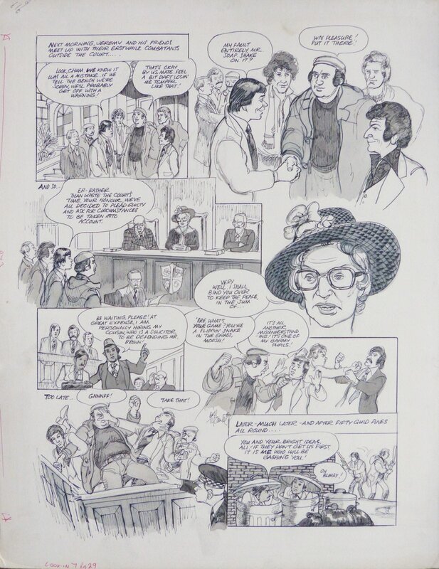 En vente - Mind YOUR LANGUAGE de Bill TITCOMBE pour LOOK-IN vers 1977 - Planche originale