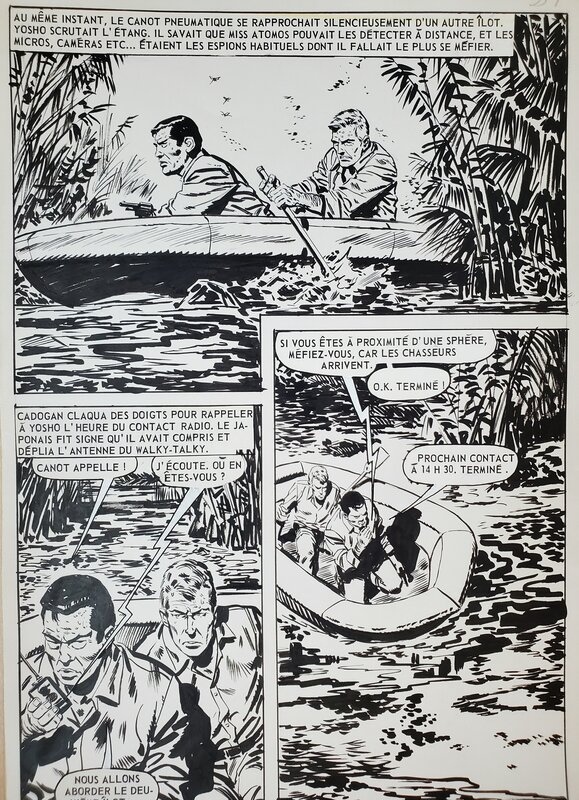 Collectif, ATOMOS  T6 LA DEFAITE DE MISS ATOMOS - Planche originale