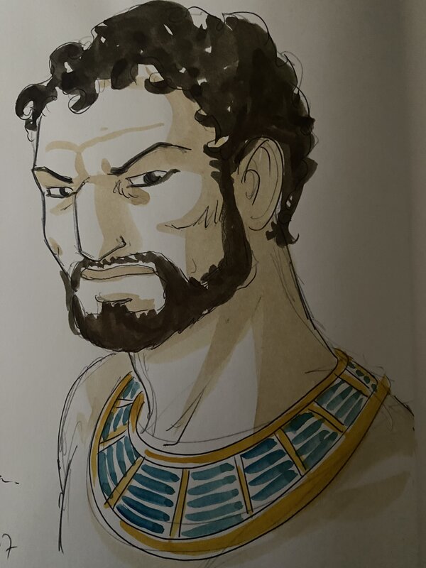 Isabelle Dethan, illustration originale, le Prince Khâemouaset, 