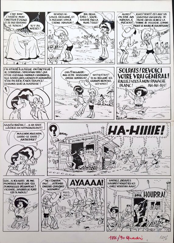 For sale - Jacques Devos, M. Rectitude et Génial Olivier, Tome 3 : Génie Vidi Vici (La guerre de sécession), page 4 - Comic Strip