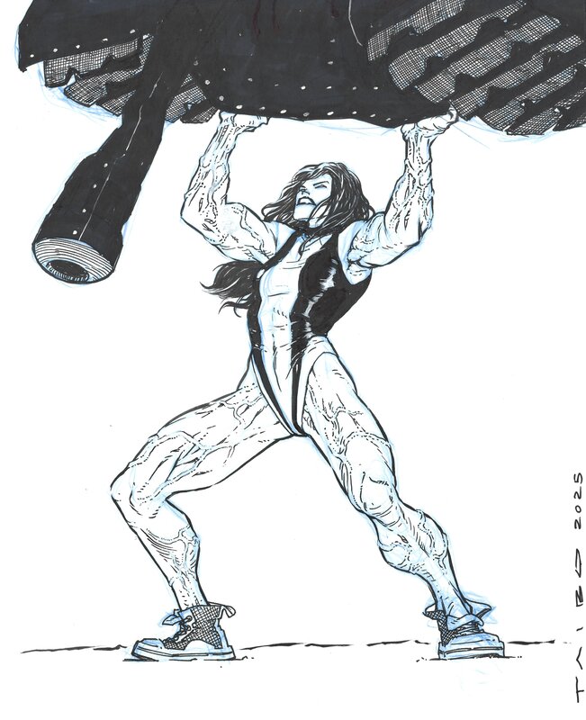 Mariano Taibo, She Hulk Mystery Sketch - Sketch