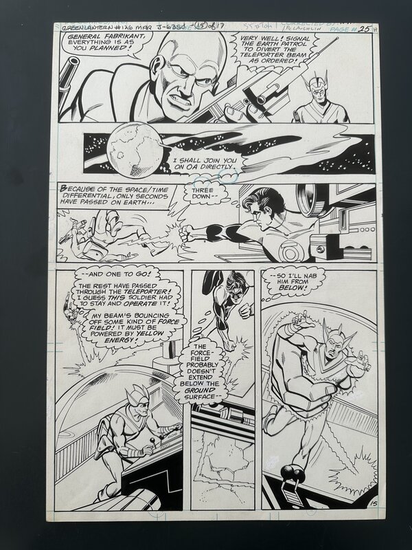 En vente - Joe Staton, Frank McLaughlin, GREEN LANTERN #126 original page 25 DC Comics 1980 - Planche originale