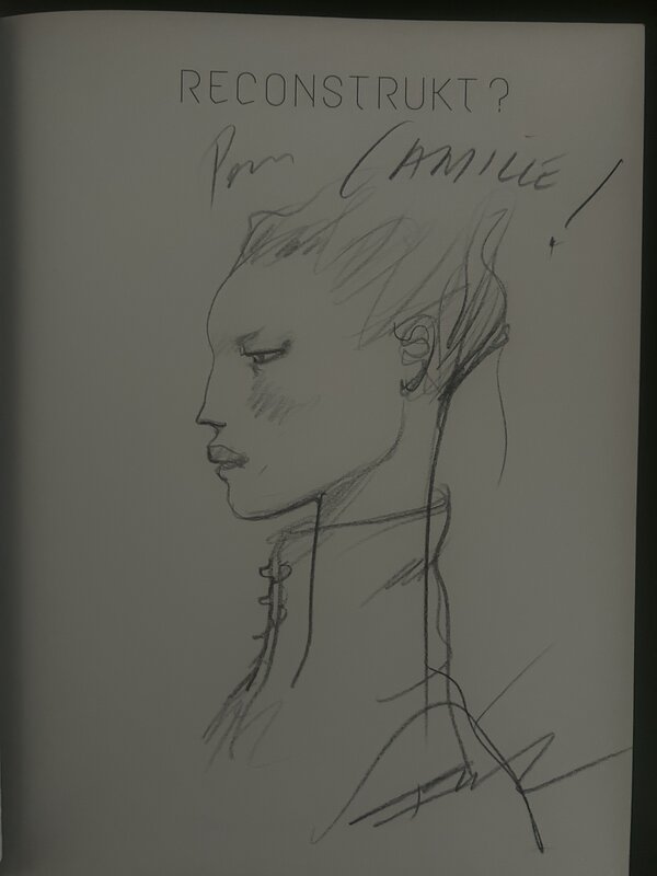 Enki Bilal, Dedicace de l’ami Enki sur TT - Sketch