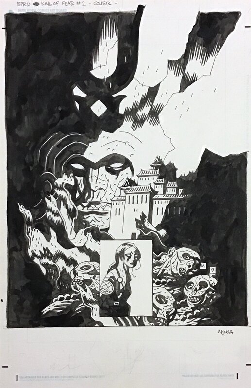 Mike Mignola, B.P.R.D.: King of Fear – Issue #2 Cover - Original Cover