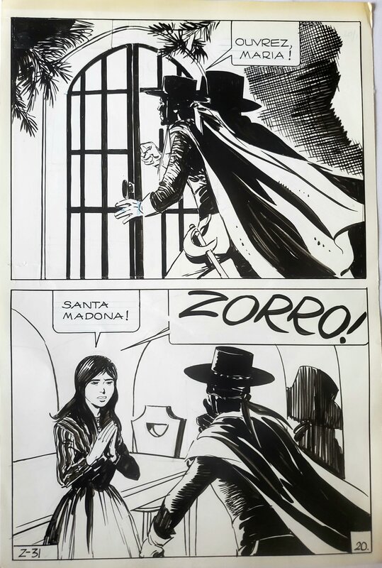 Jean Pape, ZORRO   n°31 LE REVOLTE - Œuvre originale