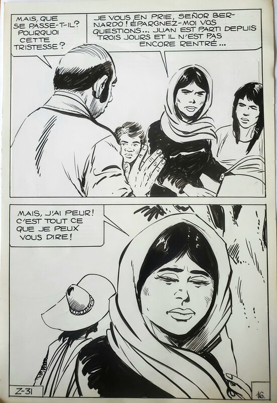 Jean Pape, ZORRO   n°31 LE REVOLTE - Œuvre originale