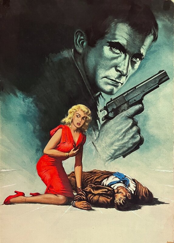 Rudolf Sieber-Lonati, Pabel Roman policier #32 - Sheldon Stark - Too many Sinners - Pulp Cover - US Mystery Novel - Couverture originale