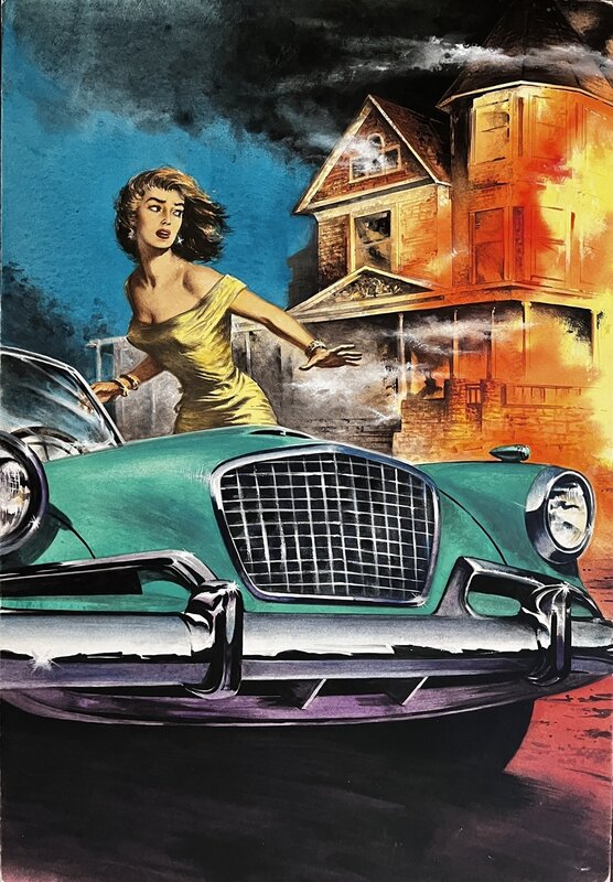 Rudolf Sieber-Lonati, Pabel Roman policier #42 - Gil Brewer- The angry dream - Pulp cover - US Mystery Thriller - Couverture originale