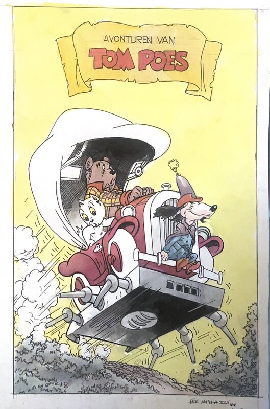 Dick Matena Olivier B. Bommel - Illustration originale