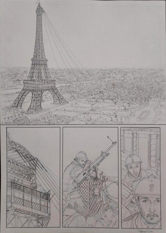 Romain Hugault, Le Pilote à l'Edelweiss_T3 Walburga_Planche 1 - Comic Strip