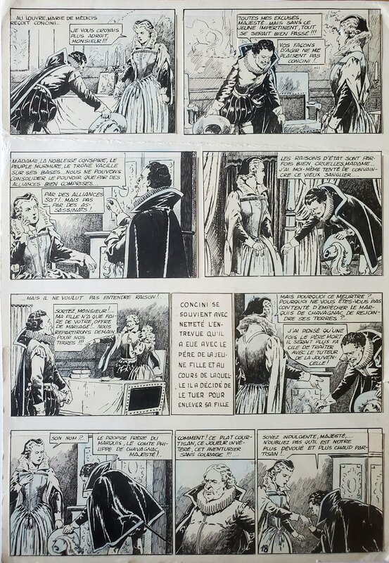 Étienne Le Rallic, CAPITAINE FLAMBERGE. - Original art