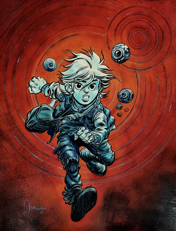 2025 - Dan Verlinden - Dehors - Ex-libris Galerie des Bulles - Illustration originale