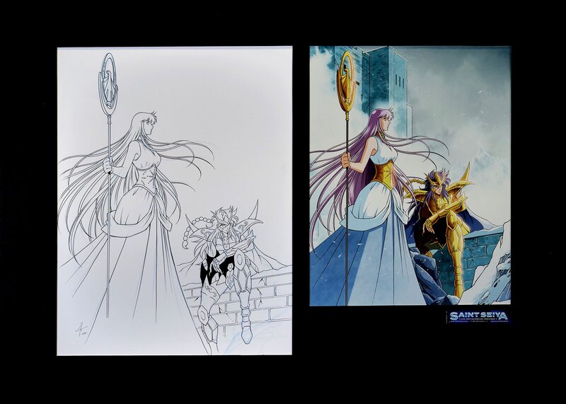 For sale - Jérôme Alquié, Chevaliers Zodiaque - Athéna - Comic Strip