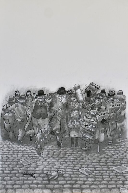 En vente - Krimi - couverture par Alex W. Inker - Couverture originale