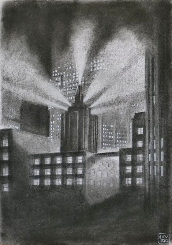 En vente - Alex W. Inker, Krimi - metropolis - page 96 - Planche originale