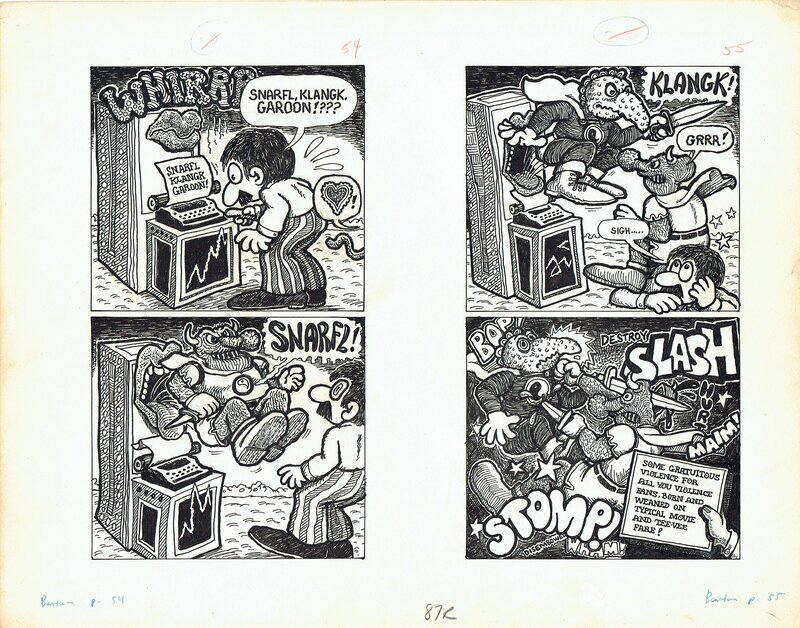 En vente - Art Spiegelman, Quentin Fester - pages 19 et 20 - Planche originale
