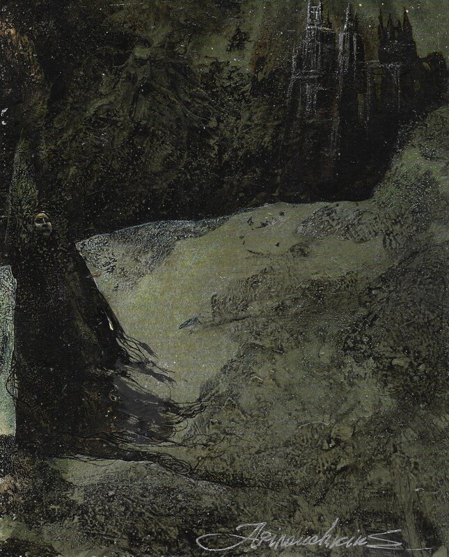 L'hiver by Andréi Arinouchkine - Original Illustration