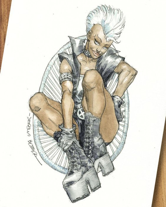 Punk Storm by Sergio Bleda - Original Illustration