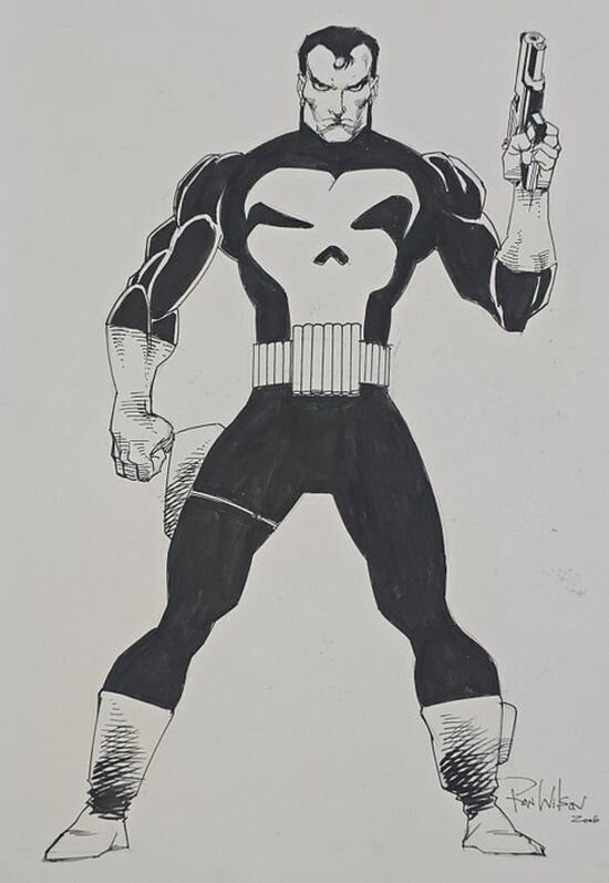Punisher by Ron Wagner - Original Illustration