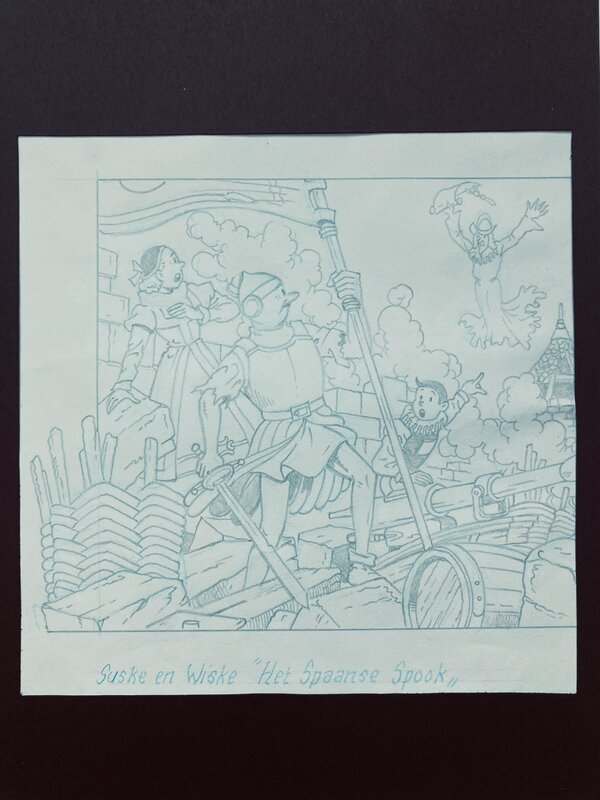 Eduard De Rop, Willy Vandersteen, Suske en Wiske / Bob et Bobette - Het Spaanse Spook - Planche originale